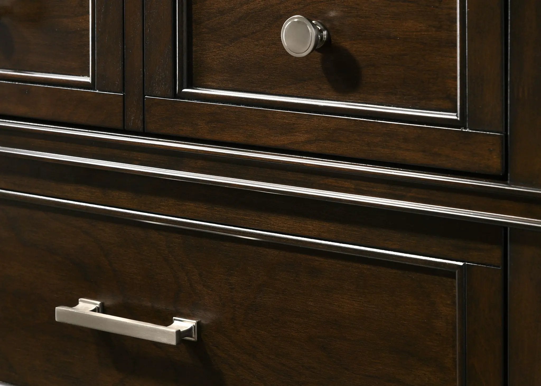 Merlot - 6 Drawer Dresser - Mahogany by HouseOfZazla