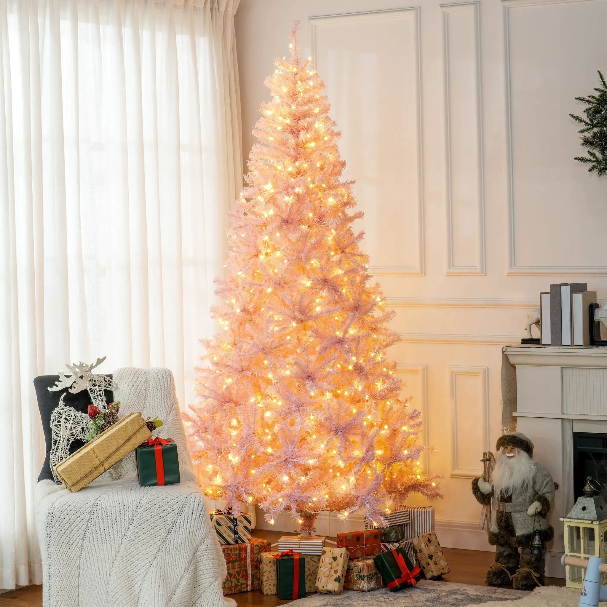 HOMCOM 7.5' Tall Prelit Christmas Tree by HouseOfZazla