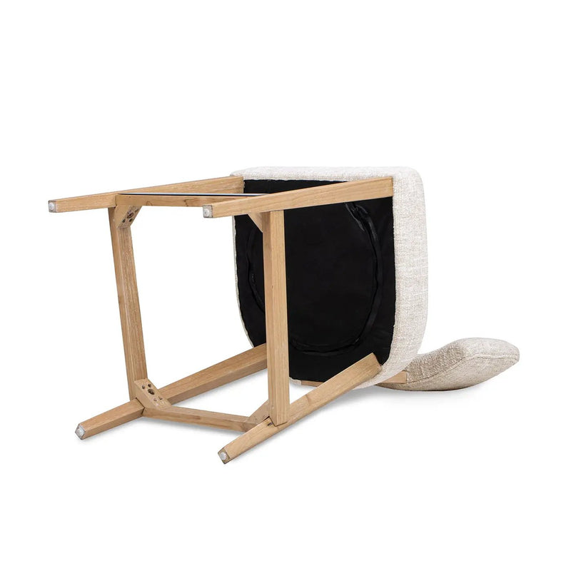 Penny - Round Arched Upholstered Counter Stool (Set of 2) - Travertine Beige by Unique Piece Furniture