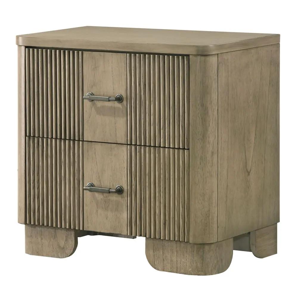 Lakkari - Nightstand - Antique Oak by Unique Piece Furniture