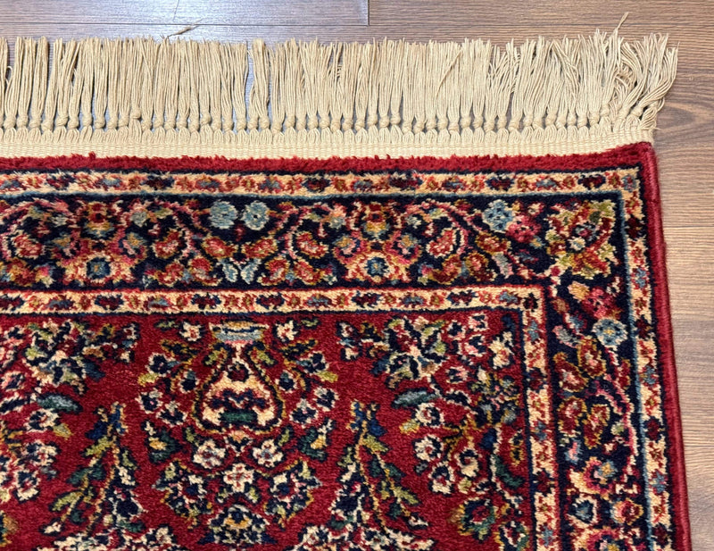 Karastan Runner Rug 2.6 x 8.6, Red Sarouk #785, Original 700 Series, Wool, Rare by Jewel Rugs