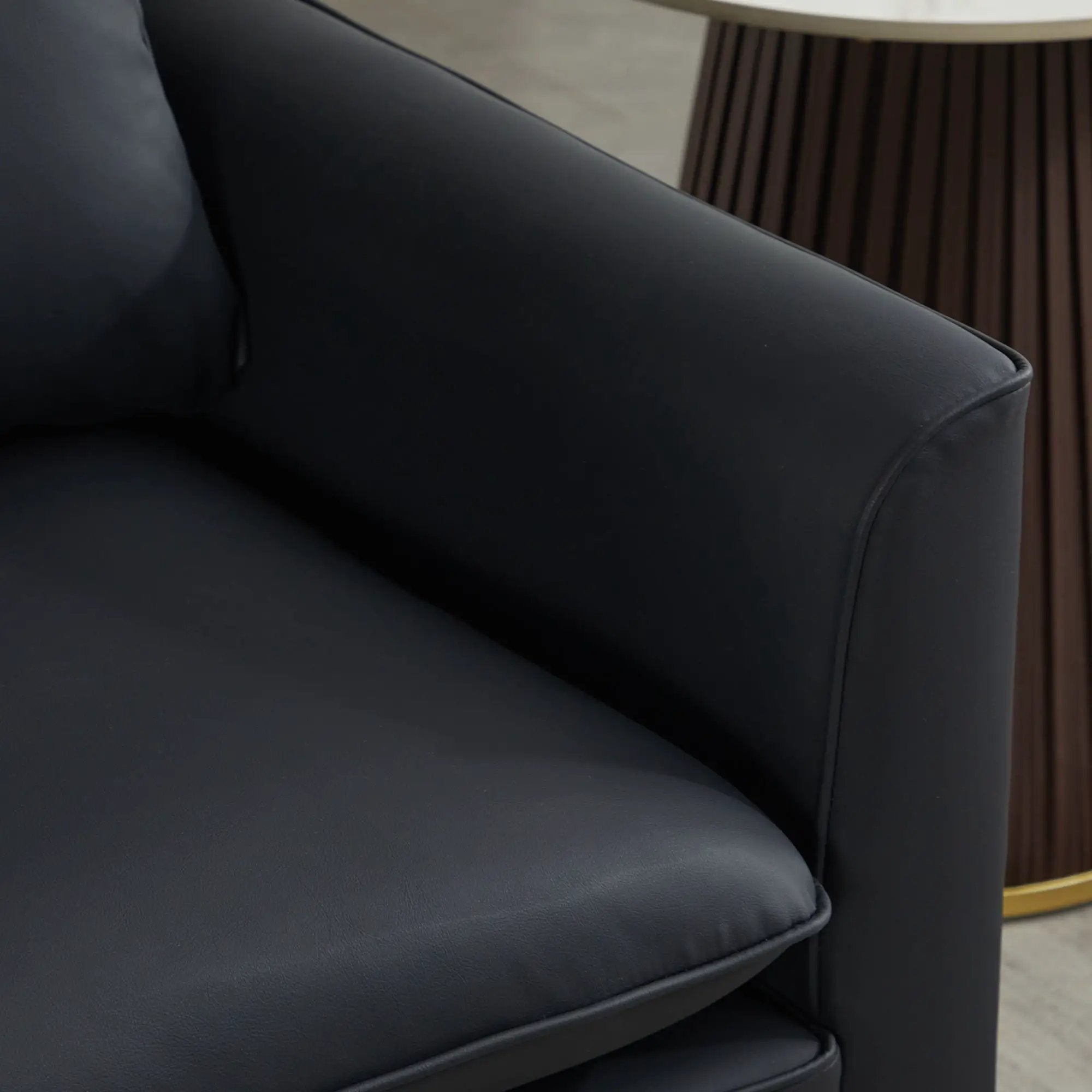 Nordic Retro Light Luxury Upholstered Sofa Chair by Unique Piece Furniture