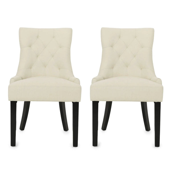 Cheney Contemporary Dining Chair Tufted Upholstery (Set of 2)