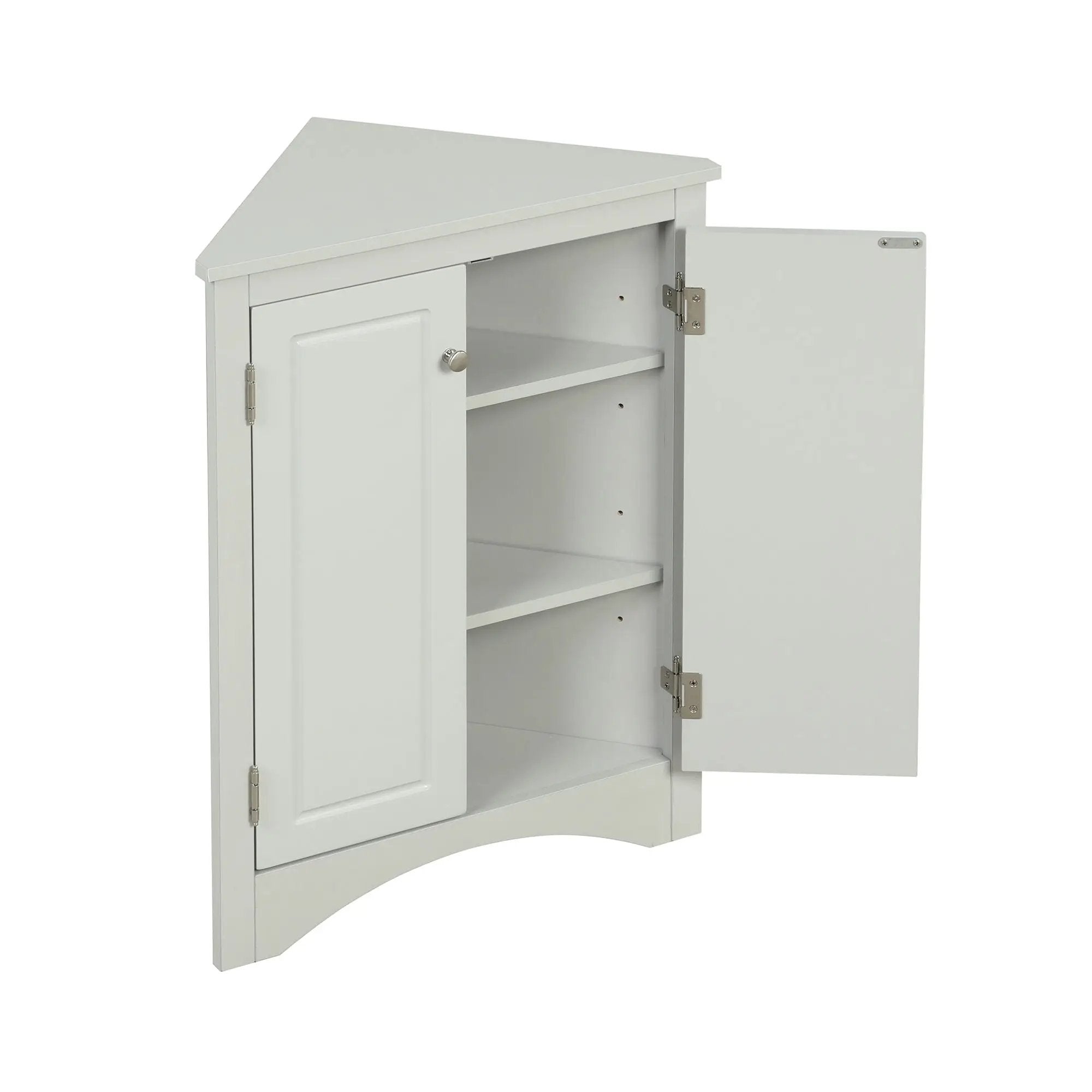 Triangle Bathroom Storage Cabinet With Adjustable Shelves, Freestanding Floor Cabinet For Home Kitchen by HouseOfZazla