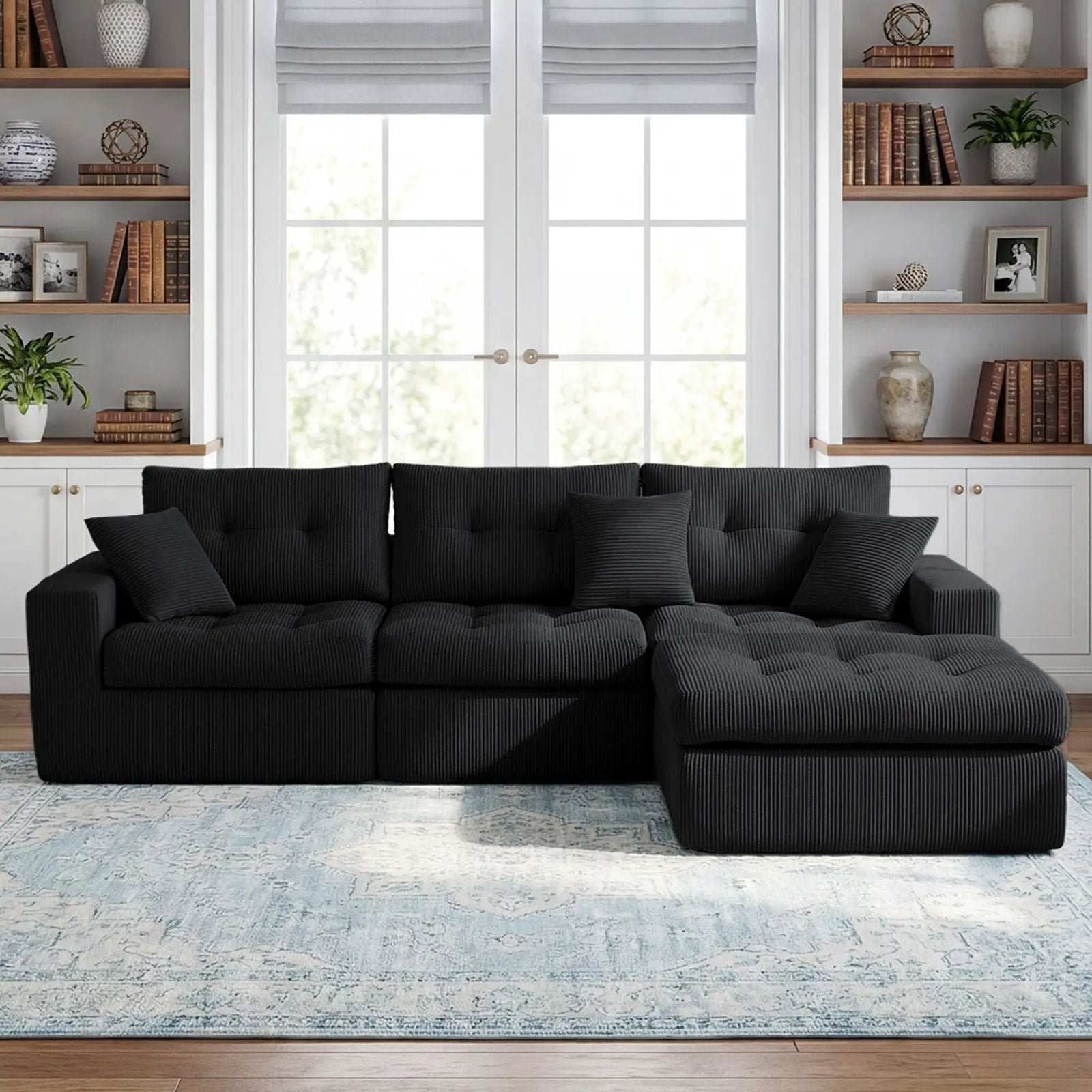 Corner Chaise L-Shaped Sectional Sofa Bed by Unique Piece Furniture