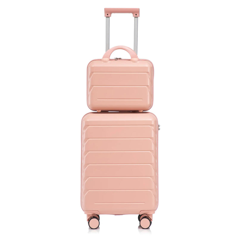 2-Piece ABS Spinner Wheel Luggage Set with Combination Lock by HouseOfZazla
