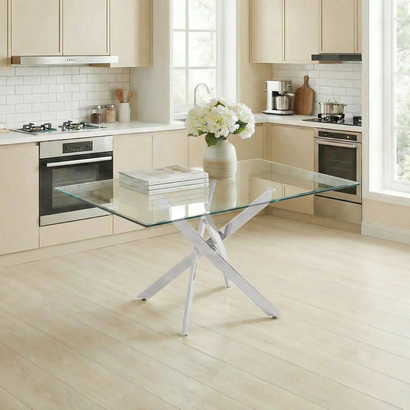 Modern Rectangular Table For Dining Room by HouseOfZazla