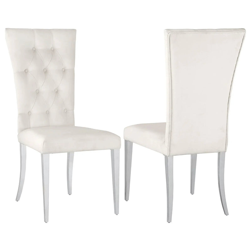 Allessandra - Tufted Back Side Chair (Set of 2) by HouseOfZazla