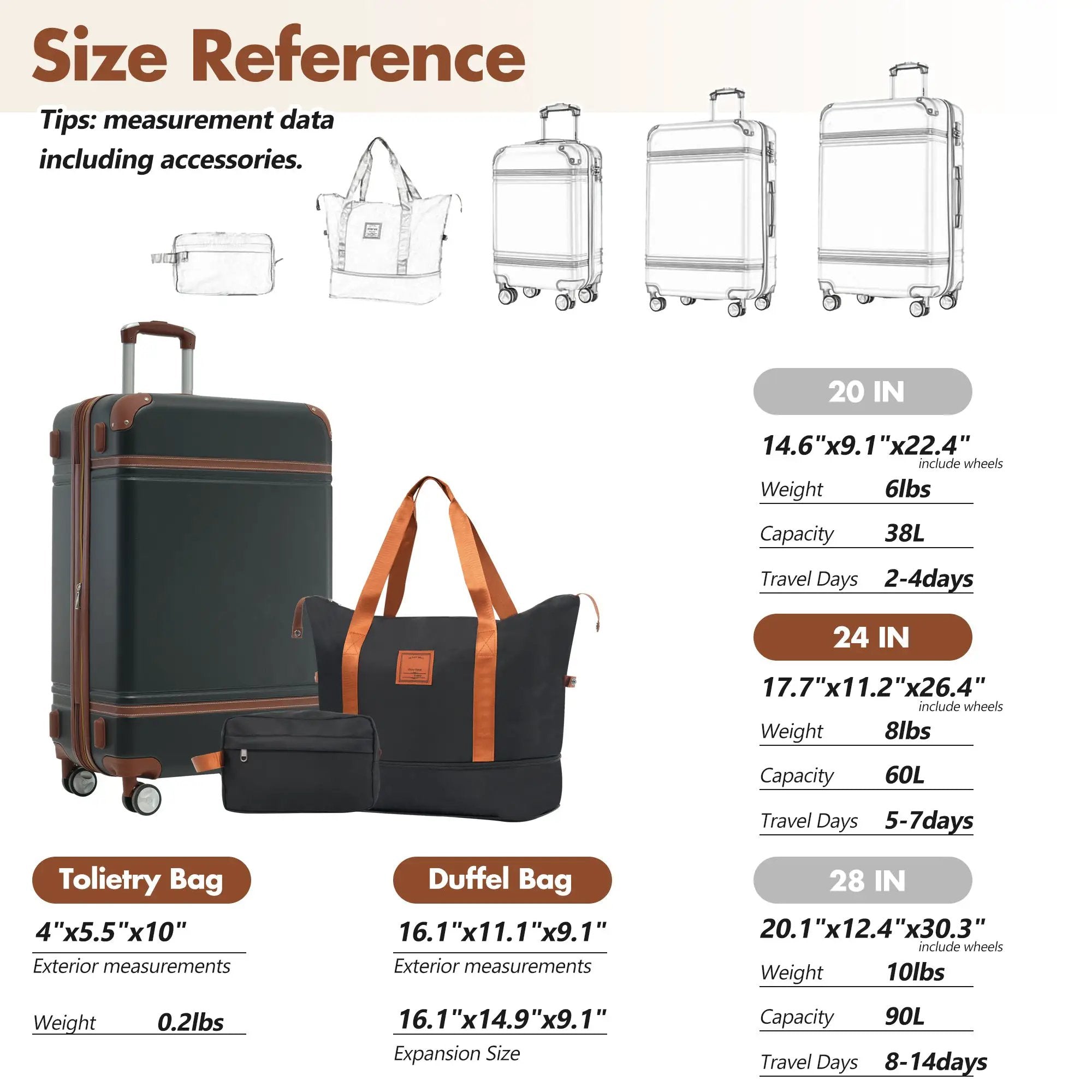 Hardshell Luggage Sets with Bags by HouseOfZazla