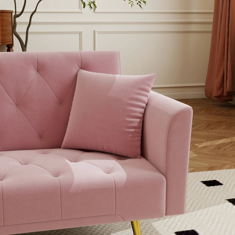 Modern Convertible 72 Inch Foldable Sleeper Sofa by HouseOfZazla