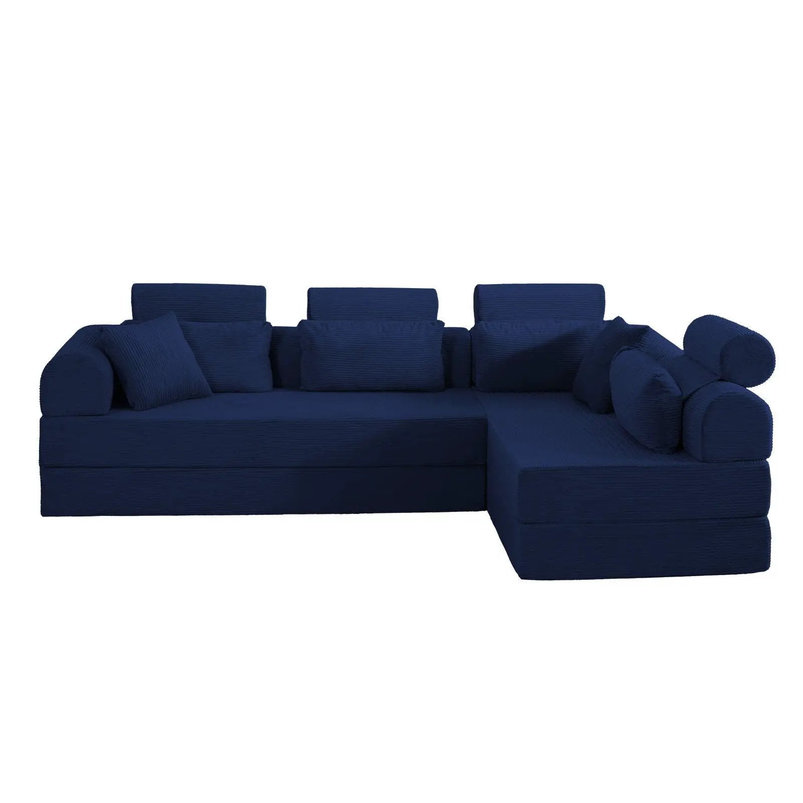 Modern L-Shape Modular Sectional Sofa, Compressed Design by HouseOfZazla