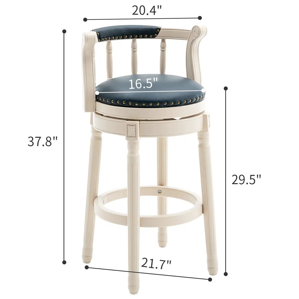 Wooden Bar Stool by Unique Piece Furniture