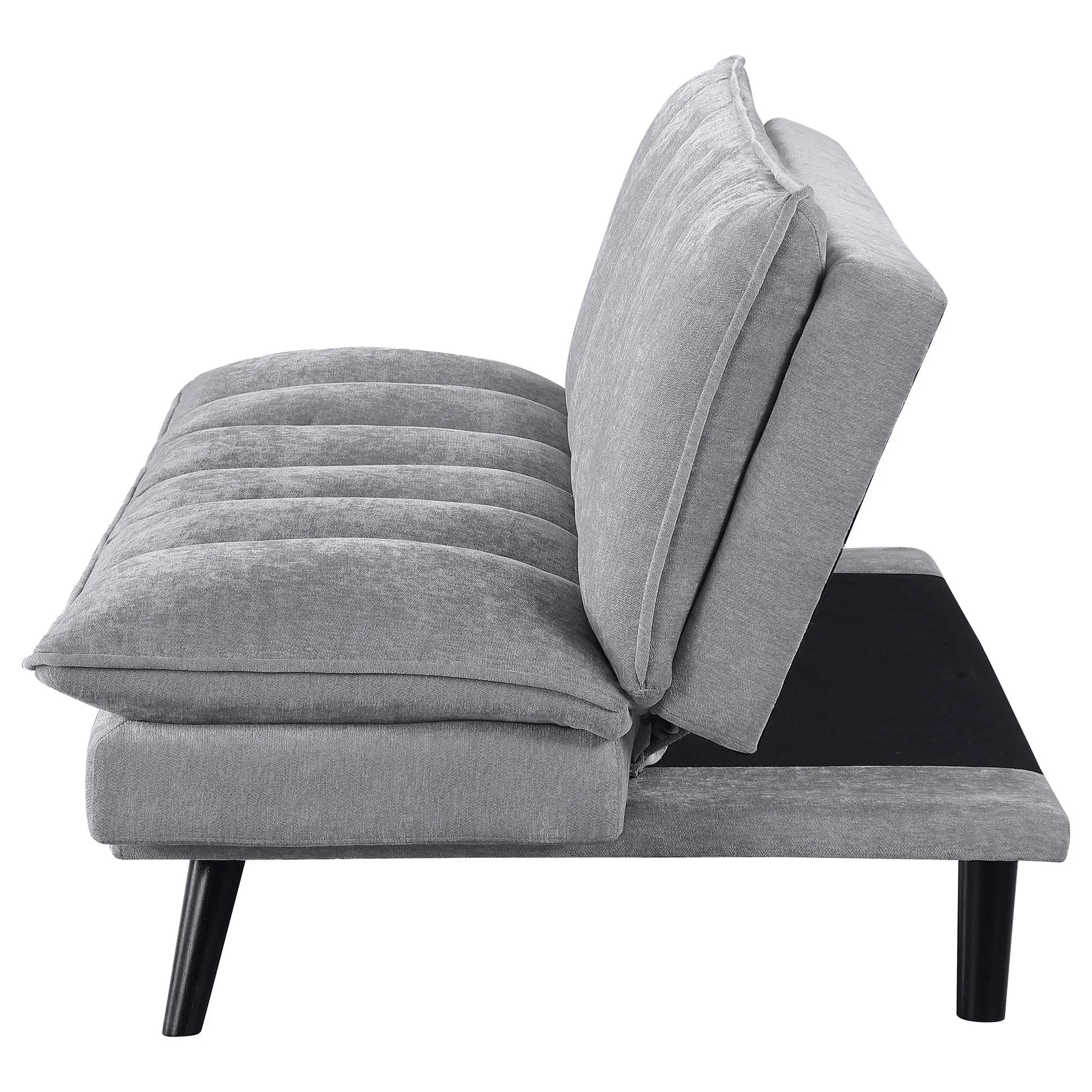 Laredo Upholstered Tufted Convertible Sofa Bed Grey by Unique Piece Furniture