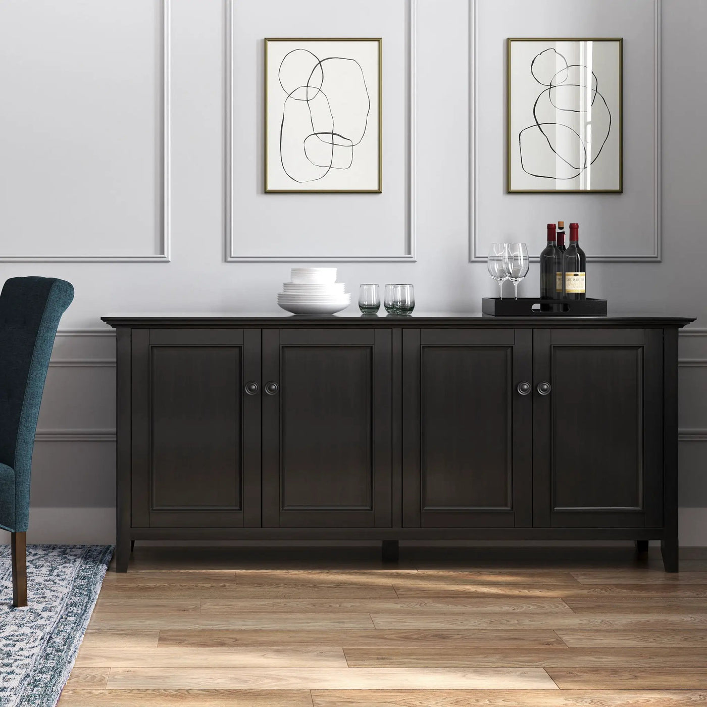 Amherst - 4 Door Storage Cabinet by Unique Piece Furniture
