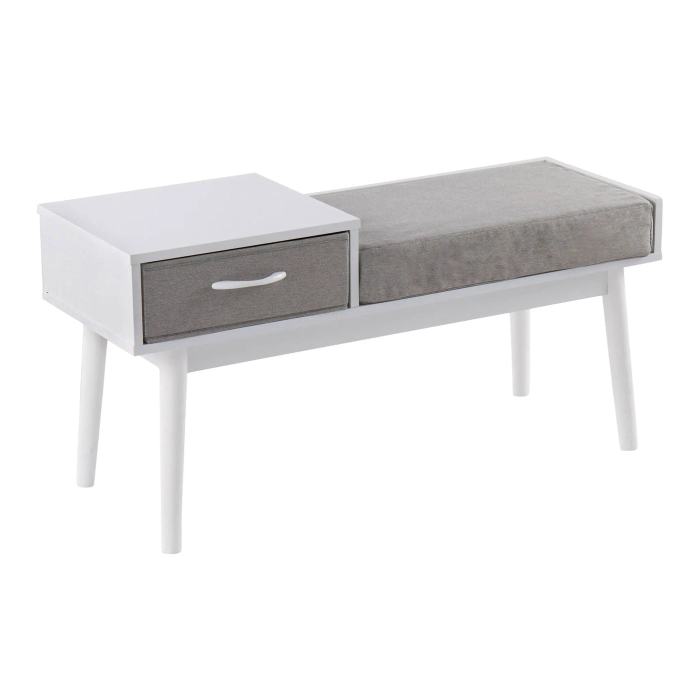 Telephone Contemporary Bench With Pull Out Drawer by HouseOfZazla
