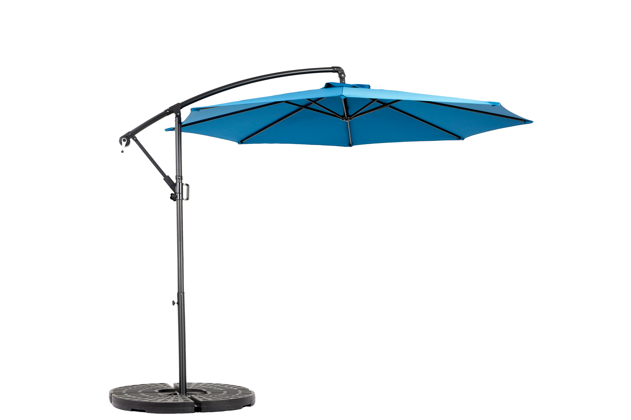 10ft Offset Hanging Market Patio Umbrella with Easy Tilt Adjustment by HouseOfZazla