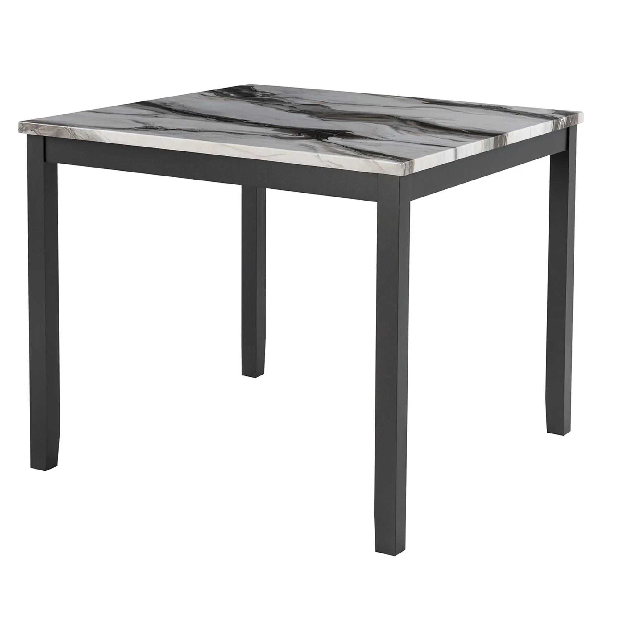 Leoncia - Bar Table And 4 Bar Stools - Espresso / White by Unique Piece Furniture