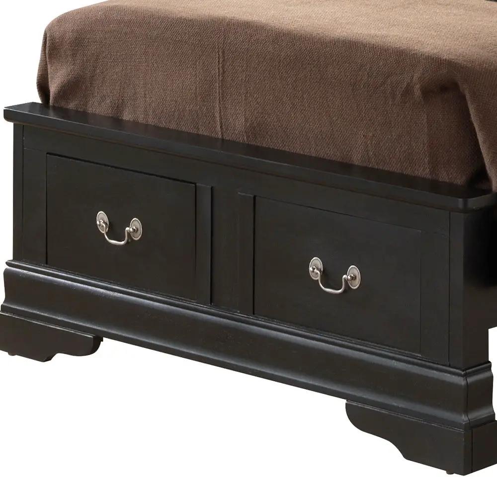 Upholstered Panel Sleigh Bed Design by HouseOfZazla