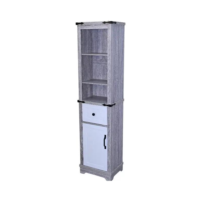 Narrow Bathroom Storage Cabinet with Adjustable Shelves by HouseOfZazla
