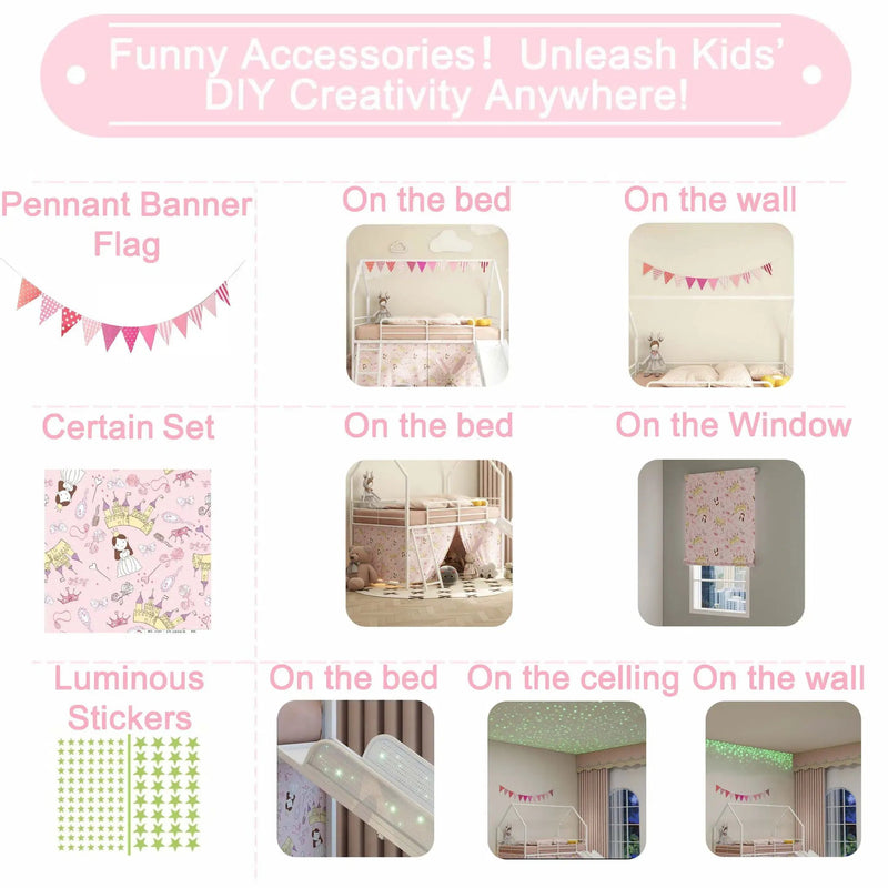 Jack - House Loft Bed With Slide And Curtain Set by HouseOfZazla