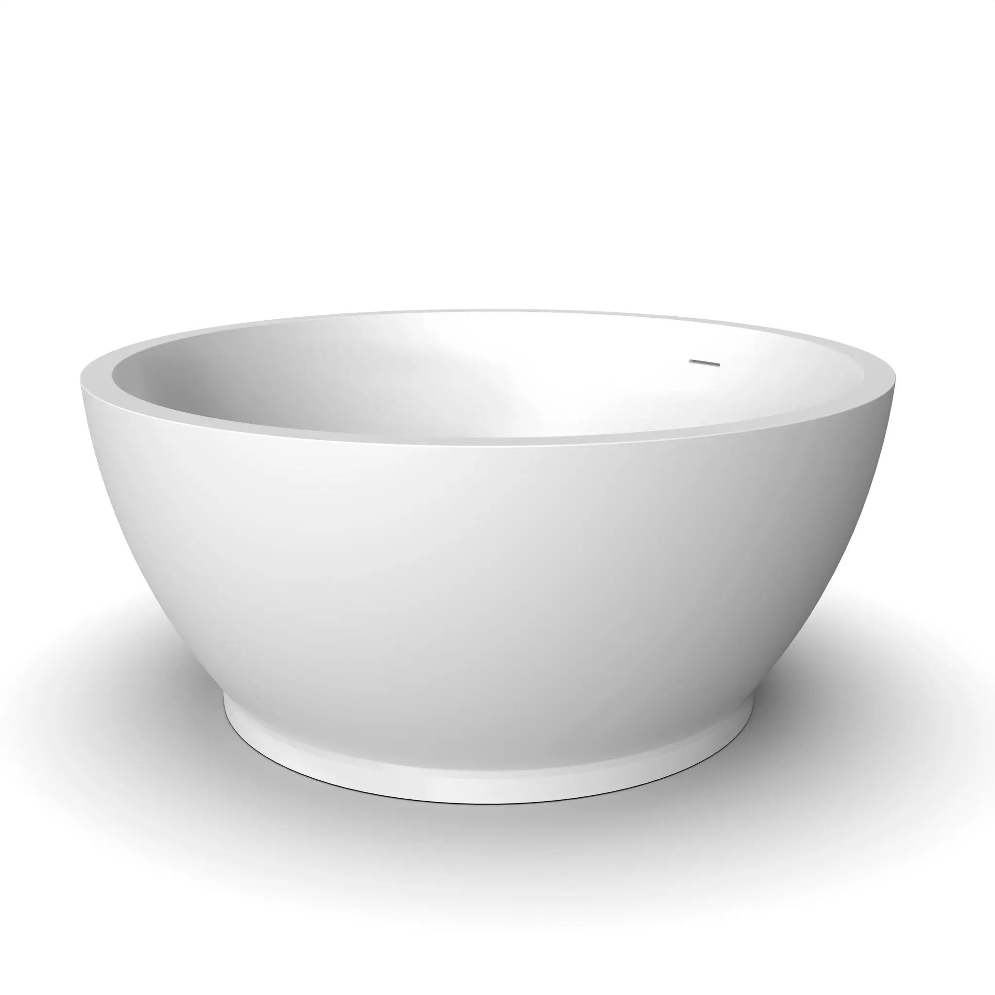 52.7 Inch Round Freestanding Solid Surface Soaking Bathtub by HouseOfZazla