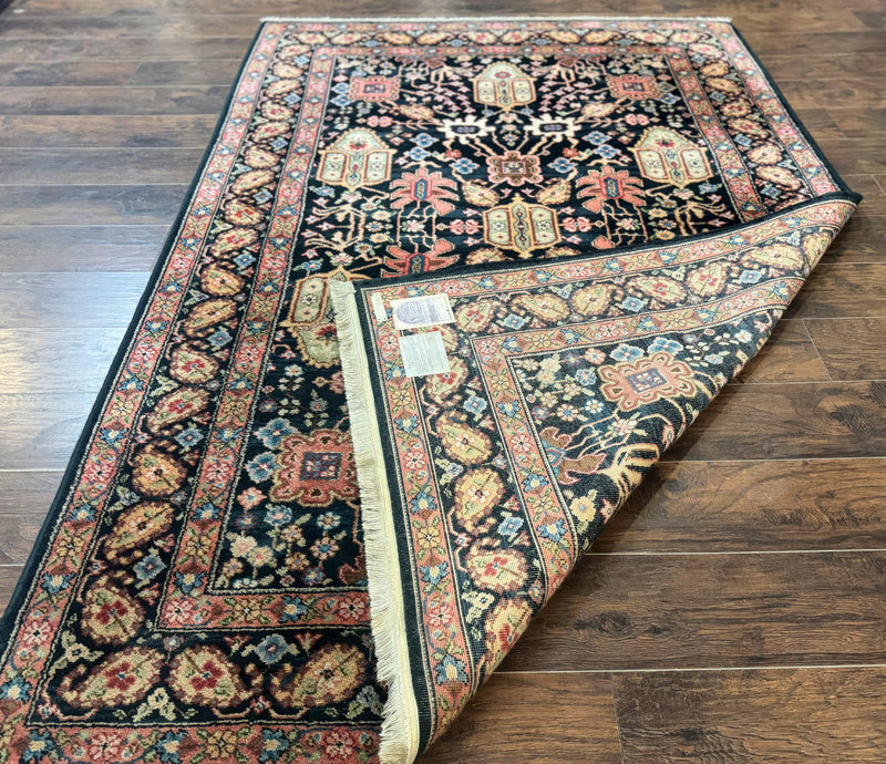 Karastan Rug 5.9 x 8.6, Chahar Mahal #604, Wool Vintage Discontinued Karastan Carpet by Jewel Rugs