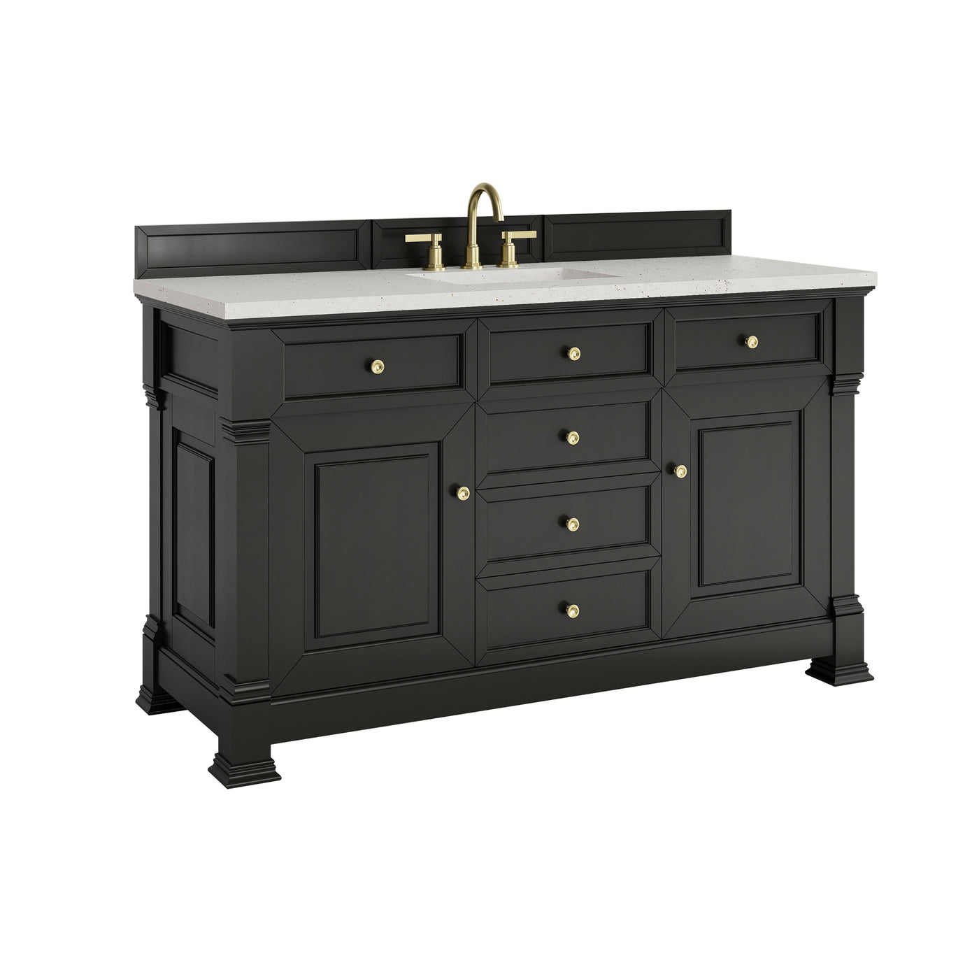 James Martin Brookfield 60" Single Bathroom Vanity, Black Onyx, view 24
