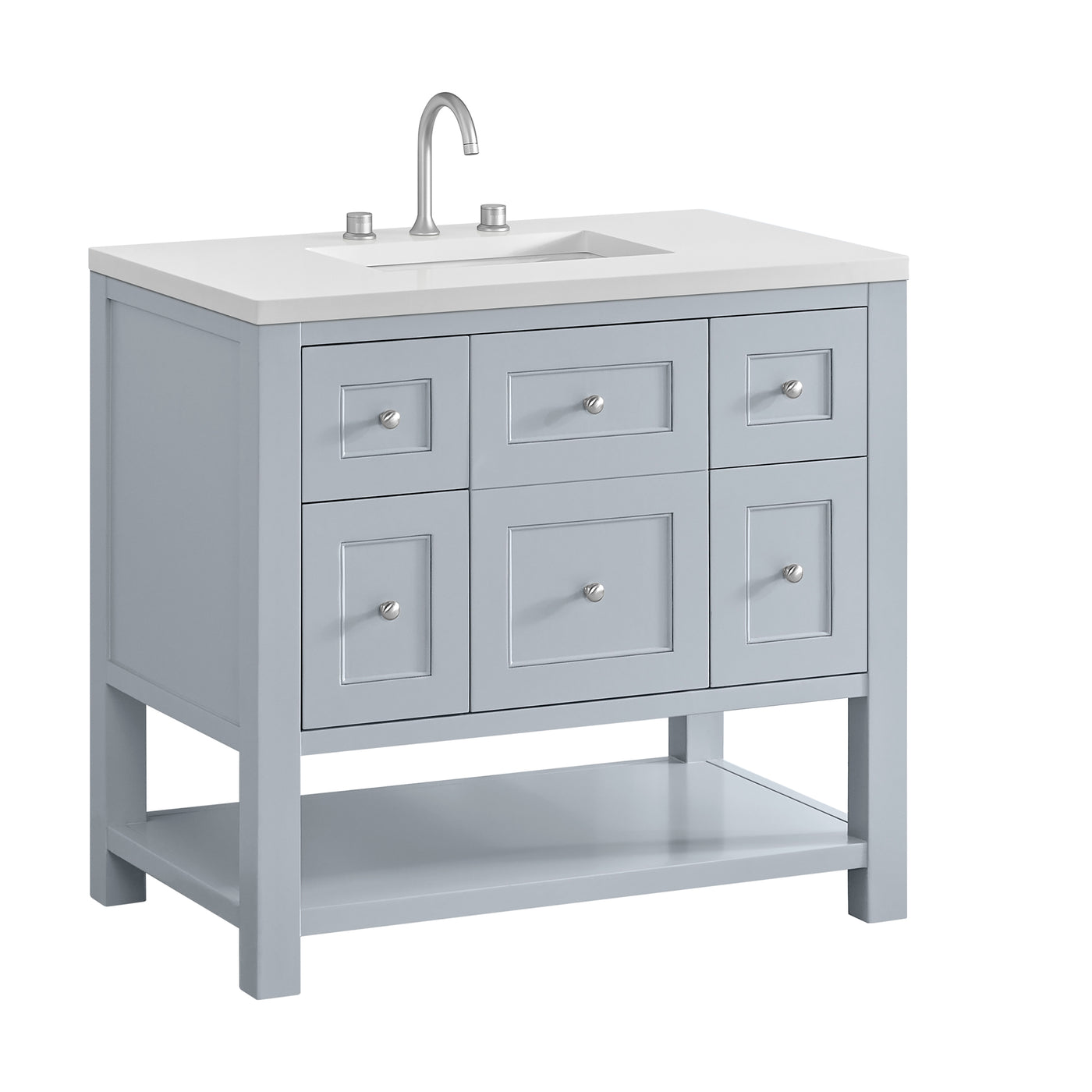 James Martin Breckenridge 36" Single Bathroom Vanity, Serenity Blue, view 33