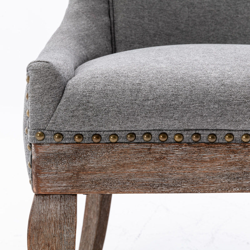 Ultra - Side Dining Chair, Nail Head (Set of 2) by HouseOfZazla