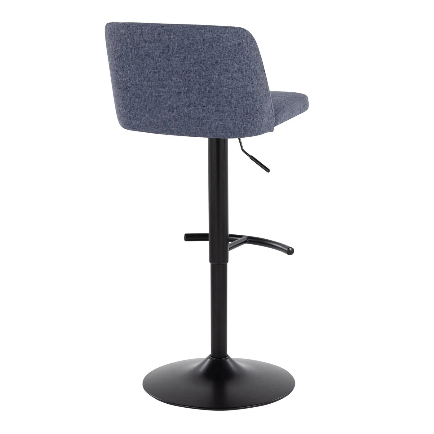 Toriano - Contemporary Adjustable Bar Stool With Rounded T Footrest (Set of 2) by HouseOfZazla