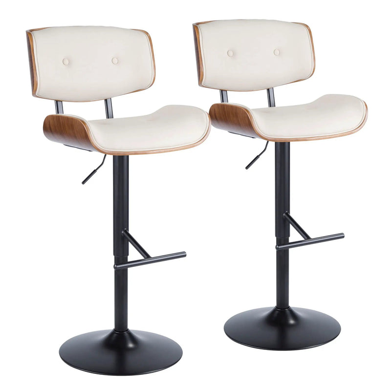 Lombardi - Mid Century Modern Adjustable Barstool by Unique Piece Furniture