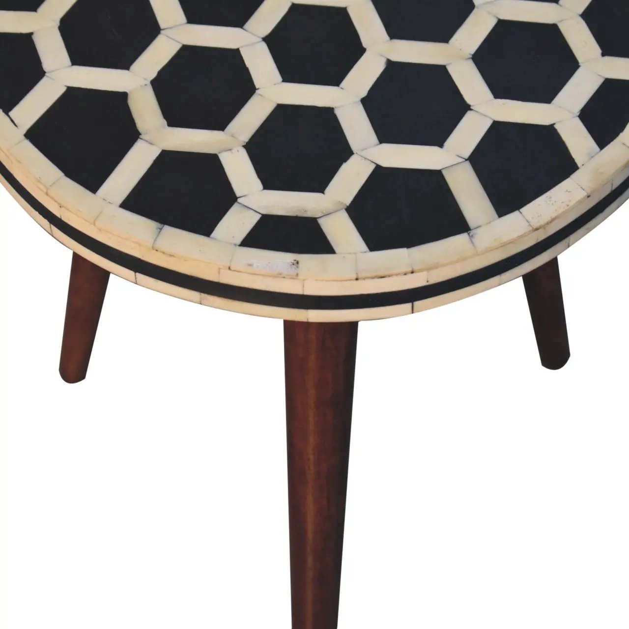 Inlay Bone Tripod Stool - Honey Caramel by HouseOfZazla