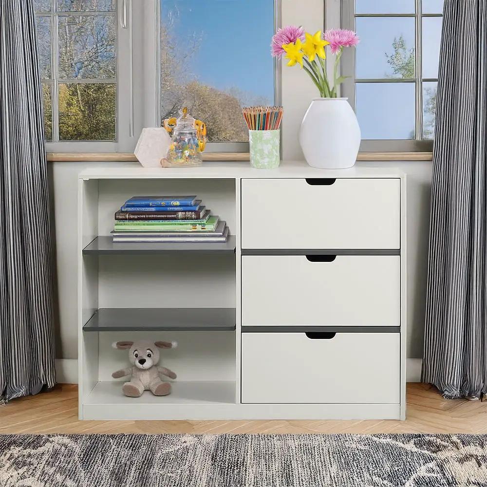 Ratana - Cabinet - Gray & White by Unique Piece Furniture