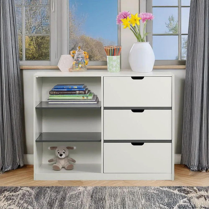 Ratana - Cabinet - Gray & White by Unique Piece Furniture