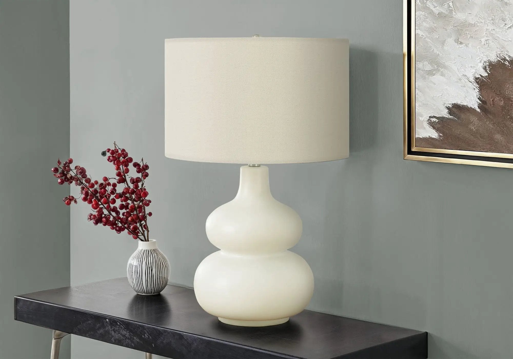 Lighting, Table Lamp, Contemporary - Cream by HouseOfZazla