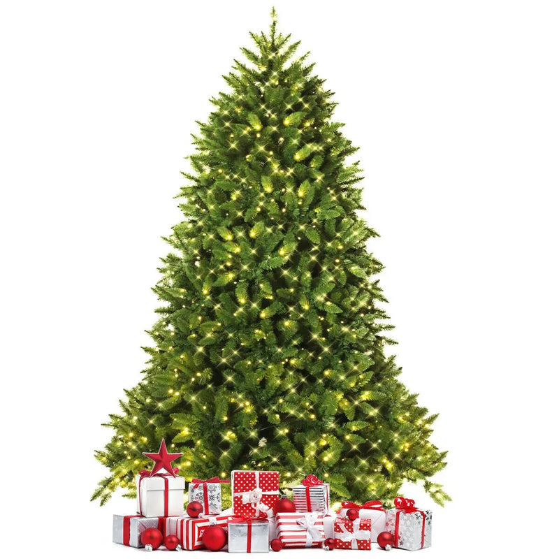 7.5 Feet Artificial Fir Christmas Tree with LED Lights and 1968 Branch Tips by DirectDeals