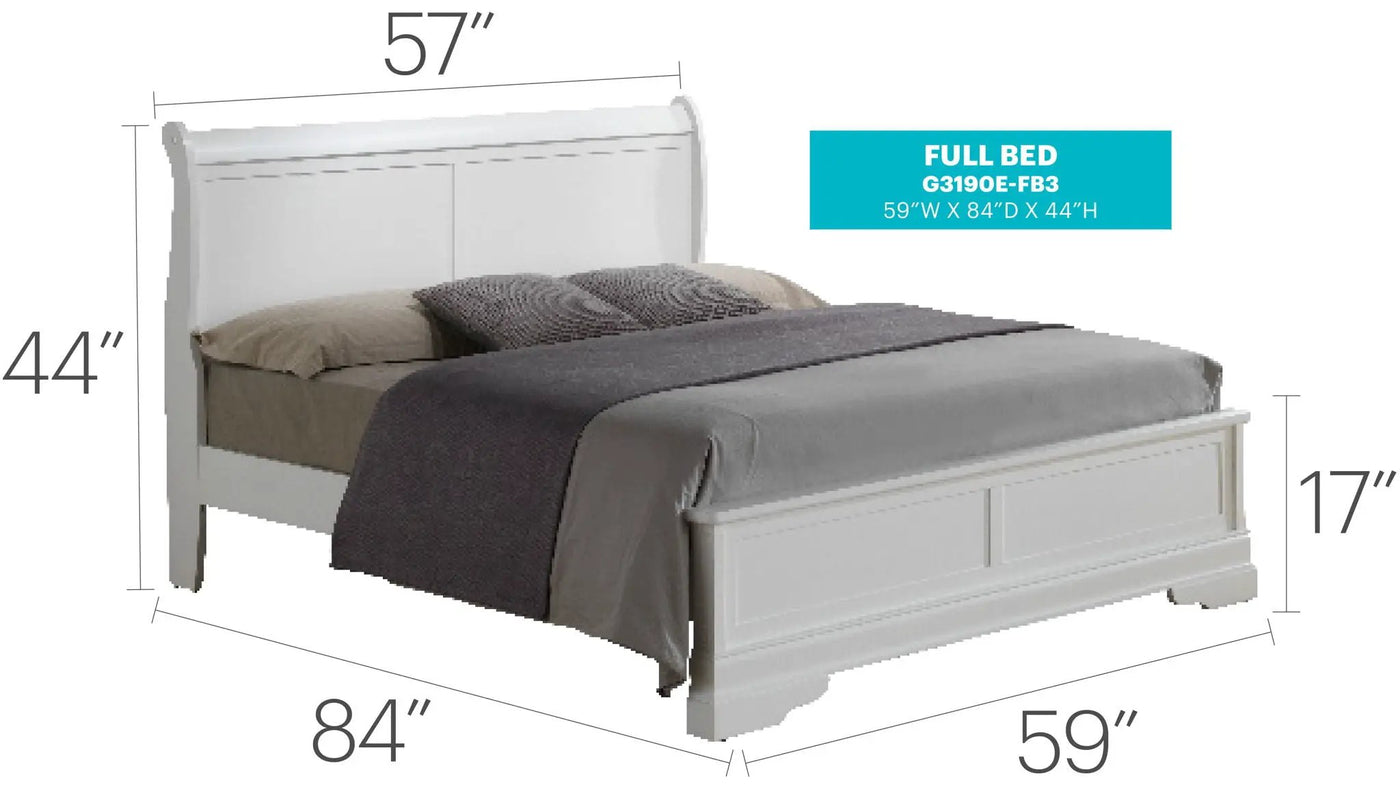 Sleigh Bed With Low Footboard by HouseOfZazla