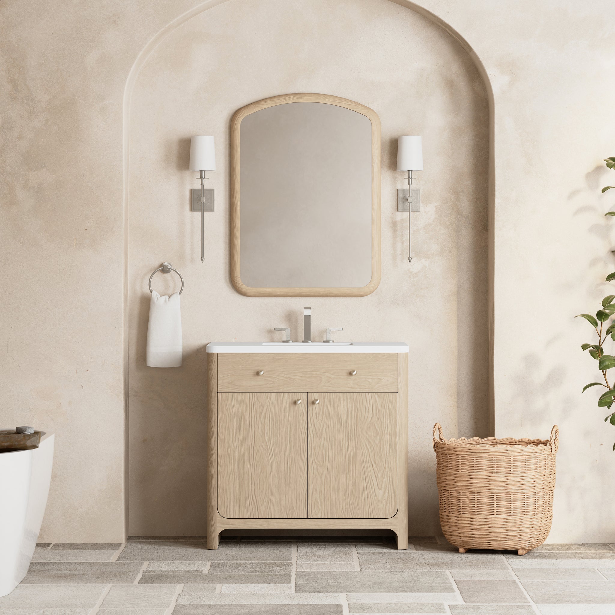 James Martin Gracyn 36" Single Bathroom Vanity, Coastal Driftwood, view 24