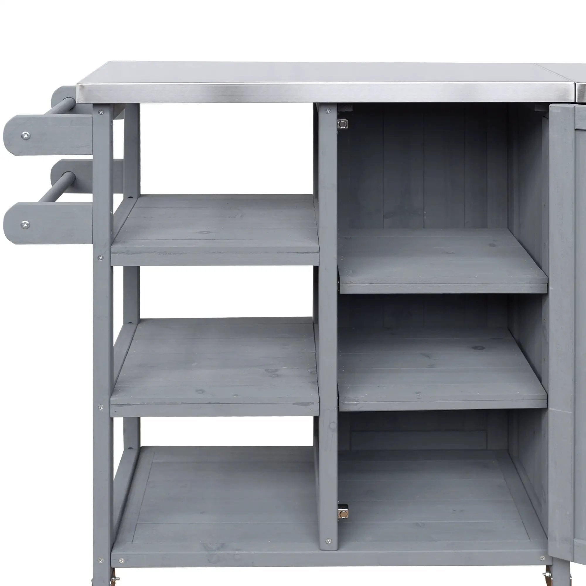 Foldable Outdoor Kitchen Island Patio Kitchen Cart by HouseOfZazla