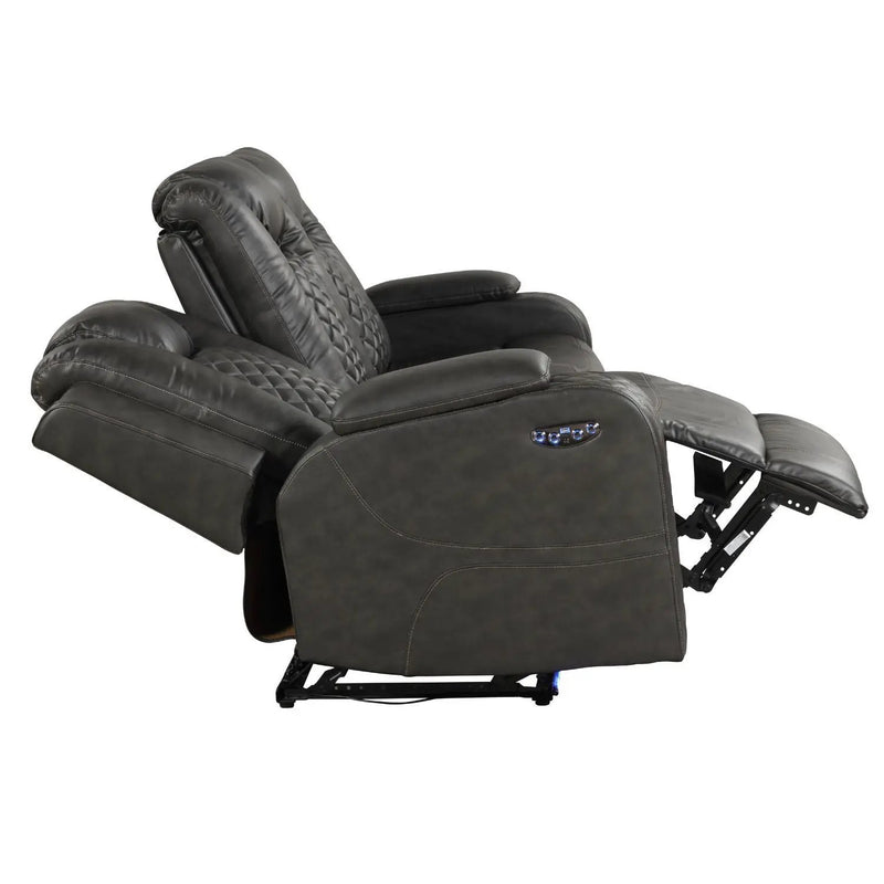 Benz - Power Reclining Sofa With LED Lighting by HouseOfZazla
