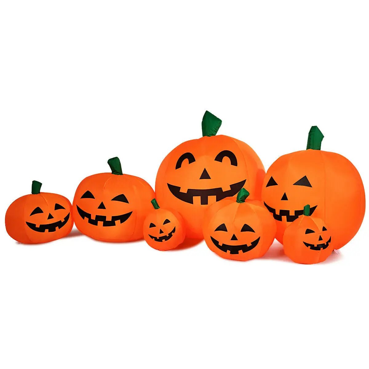 7.5 Feet Halloween Inflatable 7 Pumpkins Patch with LED Lights by DirectDeals