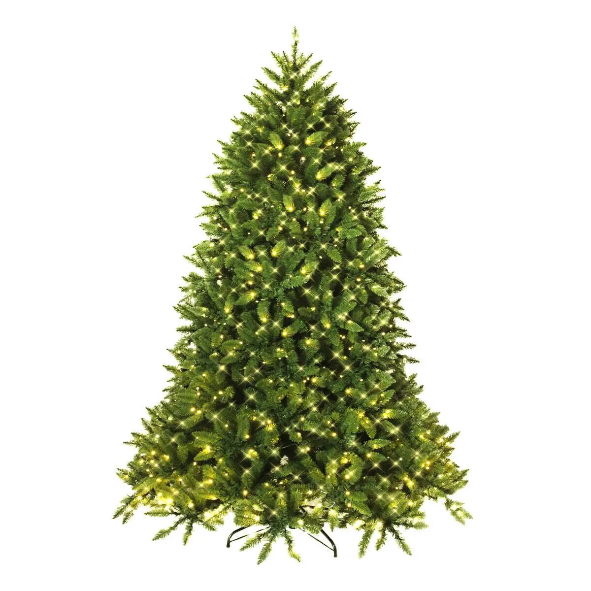 7.5 Feet Artificial Fir Christmas Tree with LED Lights and 1968 Branch Tips by DirectDeals