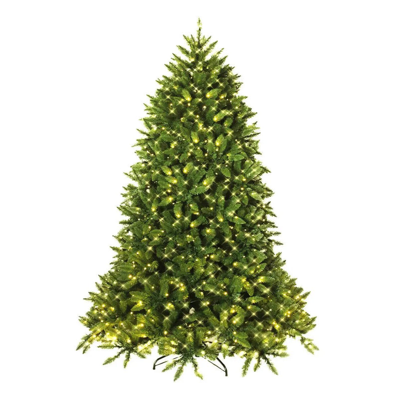 7.5 Feet Artificial Fir Christmas Tree with LED Lights and 1968 Branch Tips by DirectDeals