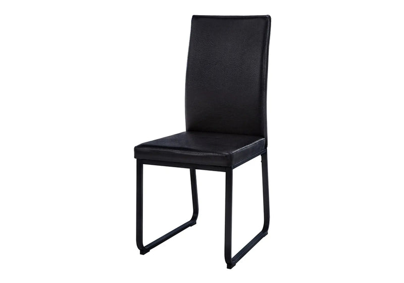 Dining Chair Side Upholstered, For Dining Room (Set of 2) - Black by HouseOfZazla