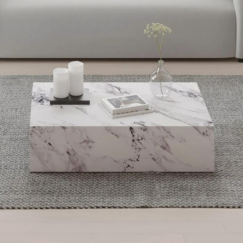 Fritzy - 48" Coffee Table - Engineered Stone by Unique Piece Furniture