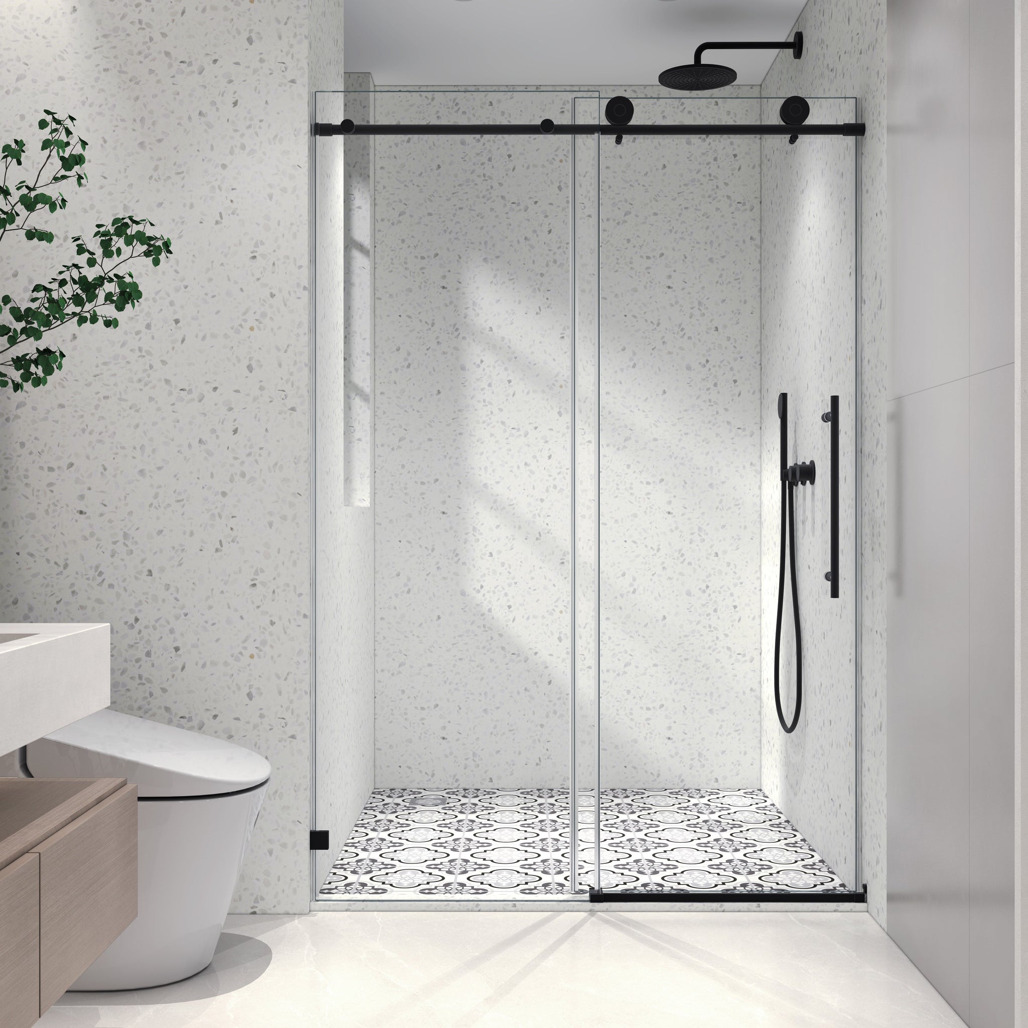 5476 Tempered Glass Shower Door by HouseOfZazla