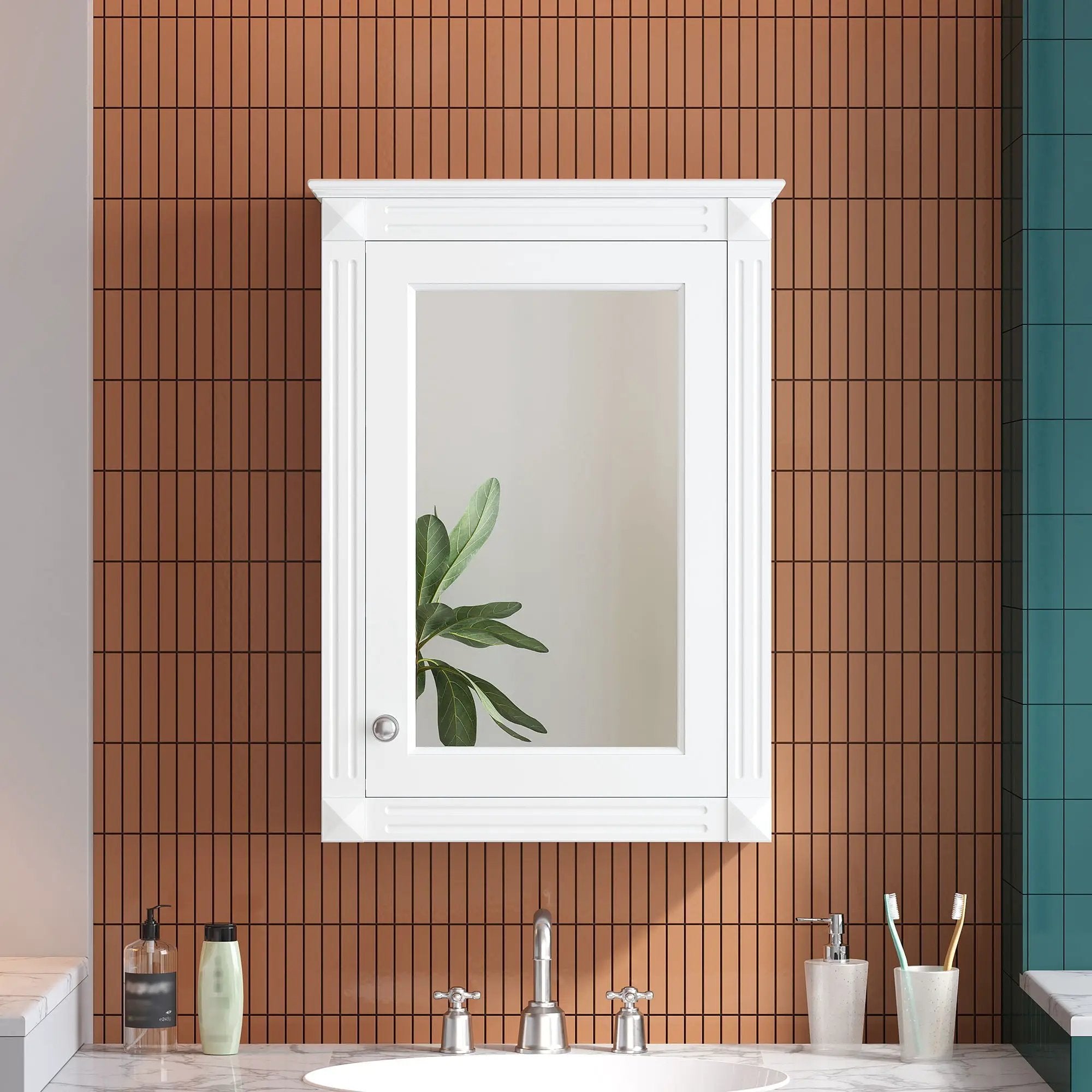 Wall Mounted Bathroom Storage Medicine Cabinet For Over Toilet With Mirror by Unique Piece Furniture