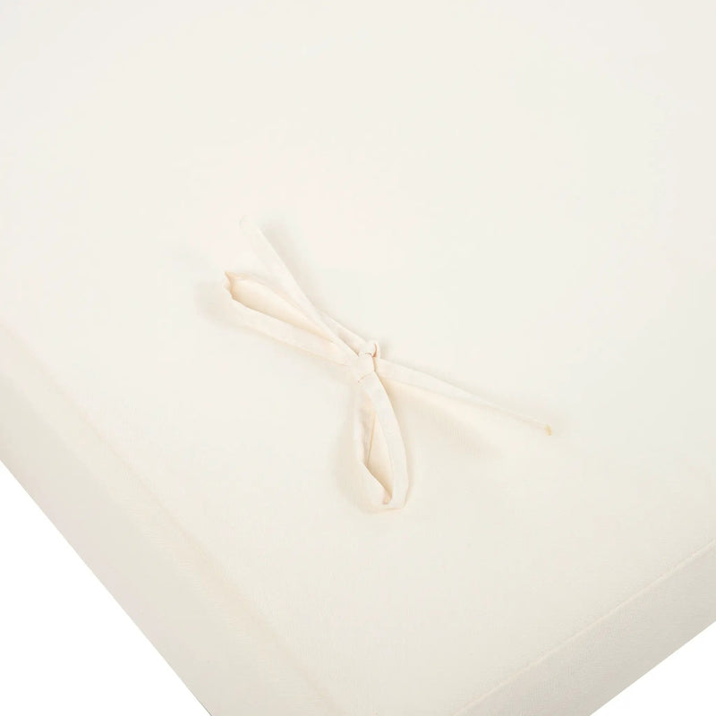 Outdoor Reclining Chair Cushion with Headrest in Beige by HouseOfZazla