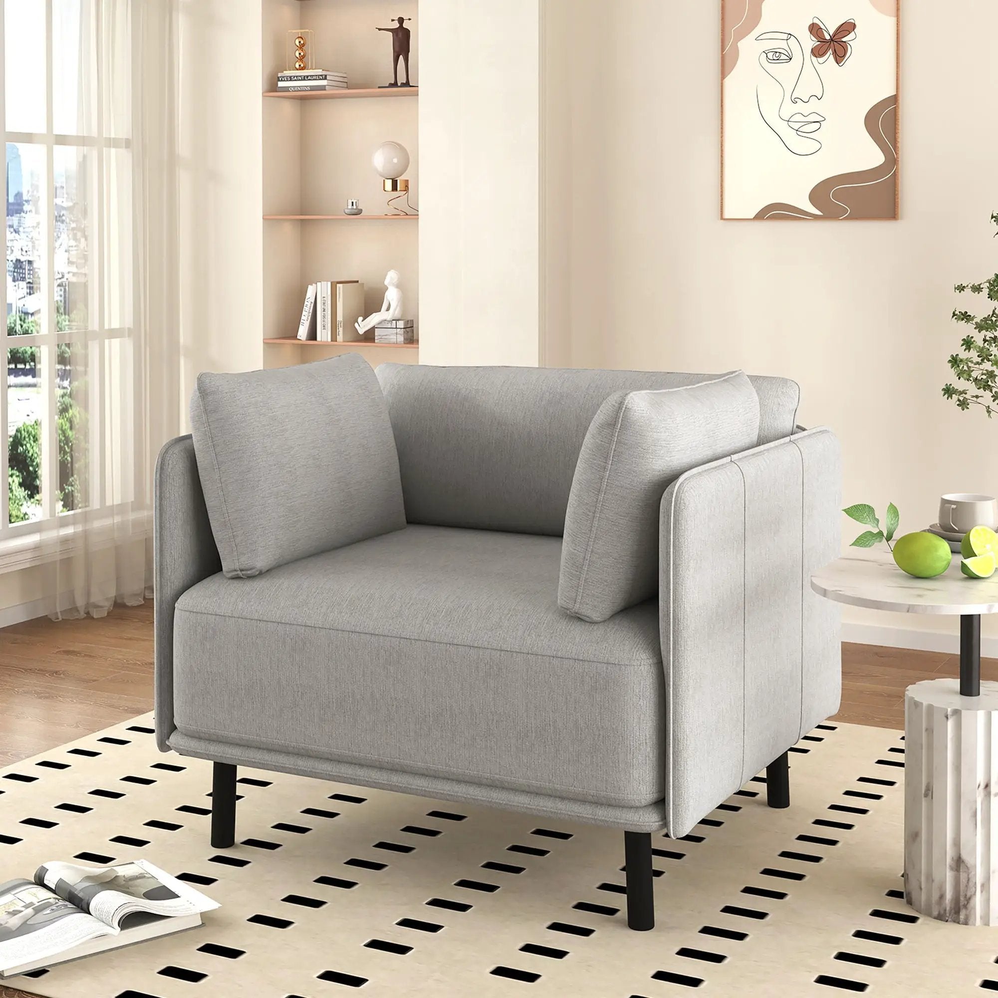 Vintage Modern Aesthetic Appeal Lounge Chair by HouseOfZazla
