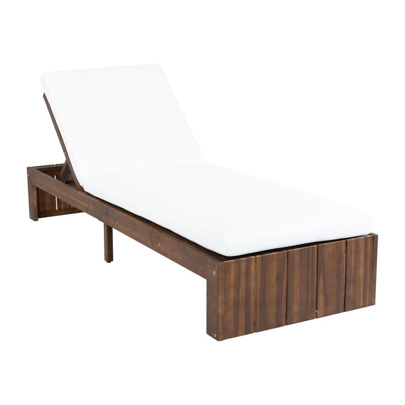 Adjustable Outdoor Chaise Lounge Patio Recliner With Removable Cushion by HouseOfZazla